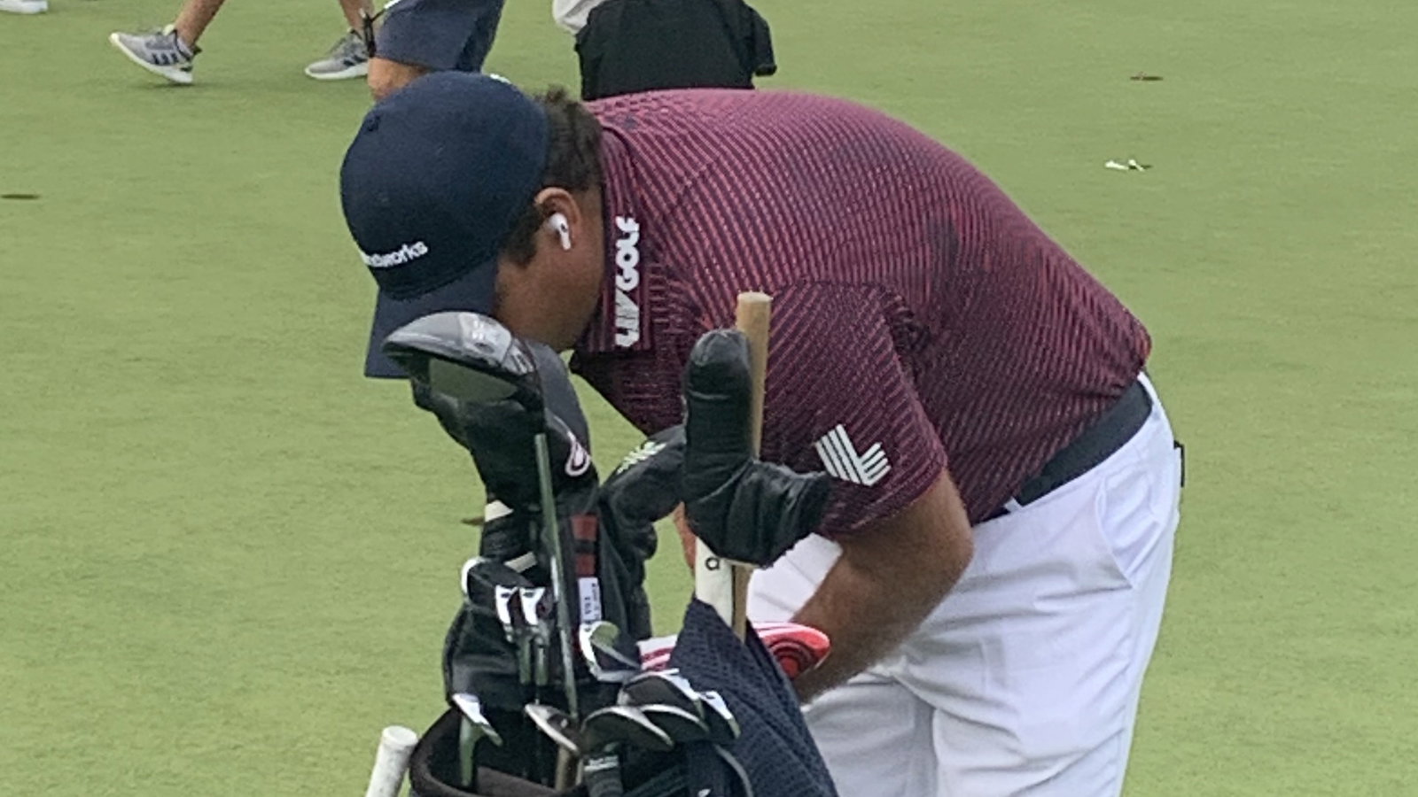 Patrick Reed spotted wearing LIV Golf logo at Wentworth when told not to